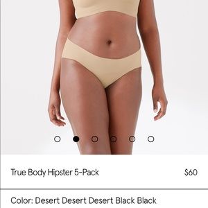TRUE & CO body hipster 5-pack